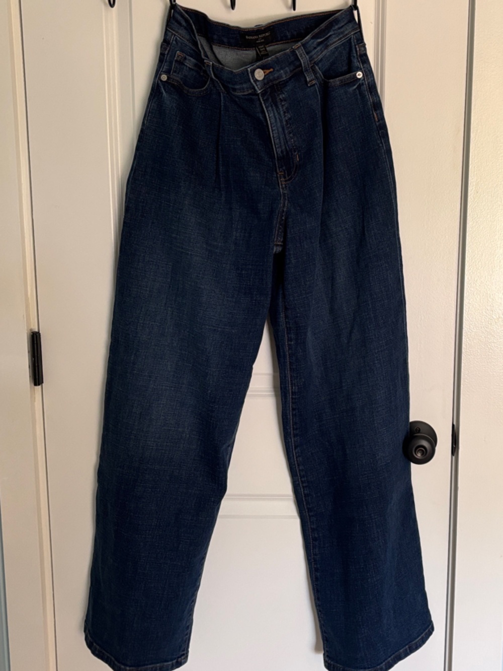 Banana Republic Factory Women’s Extra High Rise, Wide Leg Jeans